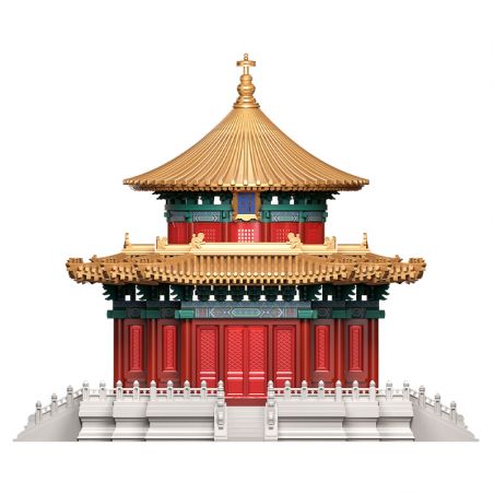 MILLENNIUM MONOLITH QNSYT23AIQI 23AIQI IMPERIAL GARDEN QIANQIU PAVILION WANCHUN bộ đồ chơi xếp lắp ráp ghép mô hình Arts & Crafts 570 khối
