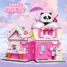 ZHEGAO 613024 PANDA HONEY SNOW CITY bộ đồ chơi xếp lắp ráp ghép mô hình 540 khối