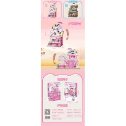 ZHEGAO 613024 PANDA HONEY SNOW CITY bộ đồ chơi xếp lắp ráp ghép mô hình 540 khối