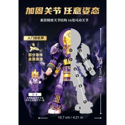 SLUBAN M38-B1372 B1372 1372 M38B1372 38-B1372 FENGSHEN GENERAL FOUR GENERALS OF THE DEVIL'S FAMILY HIROSHIMA KING MAGIC LIFE SHOU bộ đồ chơi xếp lắp ráp ghép mô hình 256 khối