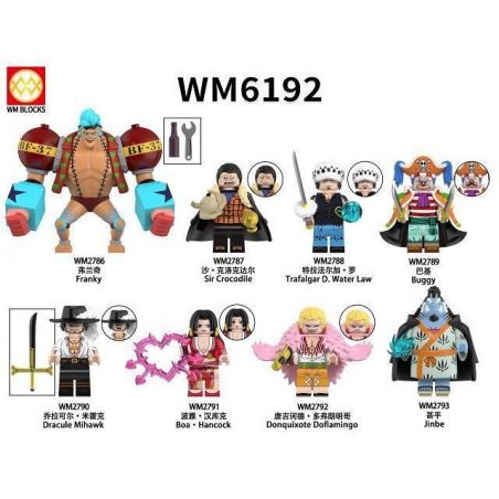 WM 2786 2787 2788 2789 2790 2791 2792 2793 6192 NHÂN VẬT NHỎ ONE PIECE 8 LOẠI bộ đồ chơi xếp lắp ráp ghép mô hình Movie & Game Phim Và Trò Chơi