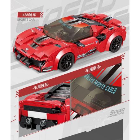 TOP TOY TC1720 1720 488 XE THỂ THAO tỷ lệ 1:20 bộ đồ chơi xếp lắp ráp ghép mô hình Racers Đua Tốc Độ