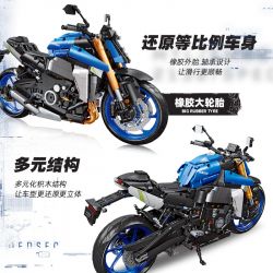JIESTAR 58014 SUZUKI GSX-S1000 ĐẦU MÁY tỷ lệ 1:5 bộ đồ chơi xếp lắp ráp ghép mô hình Technic Kỹ Thuật Công Nghệ Cao Mô Hình Phương Tiện 2046 khối