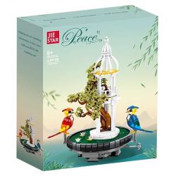 JIESTAR JJ9156 9156 GƯƠNG NƯỚC LÔNG VŨ bộ đồ chơi xếp lắp ráp ghép mô hình Arts & Crafts FEATHER WATER MIRROR 1183 khối