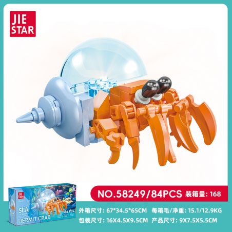 JIESTAR 58249 CUA ẨN SĨ bộ đồ chơi xếp lắp ráp ghép mô hình Creator Sáng Tạo 84 khối