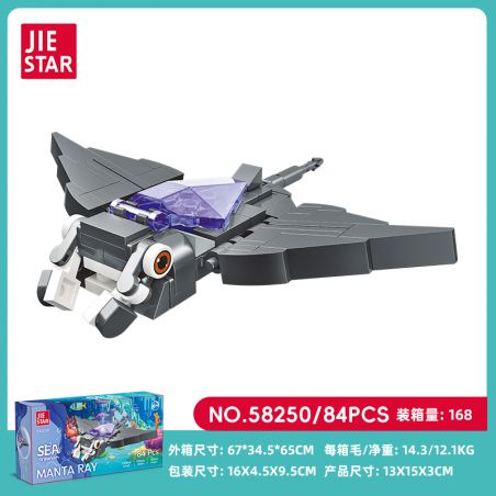 JIESTAR 58250 CÁ QUỶ bộ đồ chơi xếp lắp ráp ghép mô hình Creator Sáng Tạo 84 khối