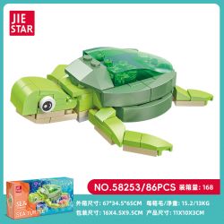 JIESTAR 58253 CON RÙA bộ đồ chơi xếp lắp ráp ghép mô hình Creator Sáng Tạo 86 khối