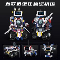 KAIYU KEEYEE WORLD K96164 96164 ROBOT MÀN HÌNH THÔNG MINH LED CÓ THỂ THAY ĐỔI bộ đồ chơi xếp lắp ráp ghép mô hình Technic Kỹ Thuật Công Nghệ Cao Mô Hình Phương Tiện 603 khối