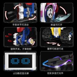 KAIYU KEEYEE WORLD K96164 96164 ROBOT MÀN HÌNH THÔNG MINH LED CÓ THỂ THAY ĐỔI bộ đồ chơi xếp lắp ráp ghép mô hình Technic Kỹ Thuật Công Nghệ Cao Mô Hình Phương Tiện 603 khối