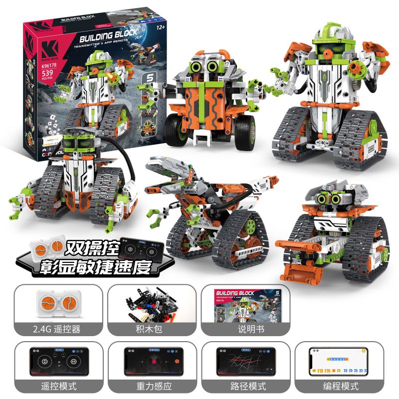 KAIYU KEEYEE WORLD K96178 96178 ĐỘI CỨU HỘ JEDI CÓ THỂ LẬP TRÌNH bộ đồ chơi xếp lắp ráp ghép mô hình Technic Kỹ Thuật Công Nghệ Cao Mô Hình Phương Tiện 539 khối