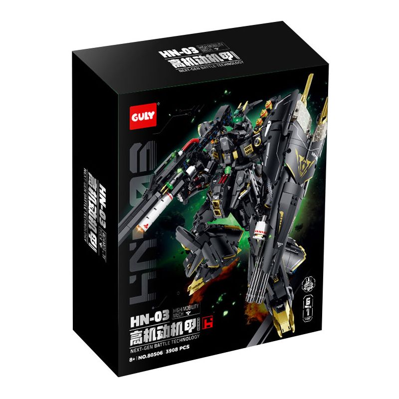 GULY 80506 CƠ KHÍ ĐỘNG CAO HN-03 bộ đồ chơi xếp lắp ráp ghép mô hình Movie & Game Phim Và Trò Chơi 3908 khối