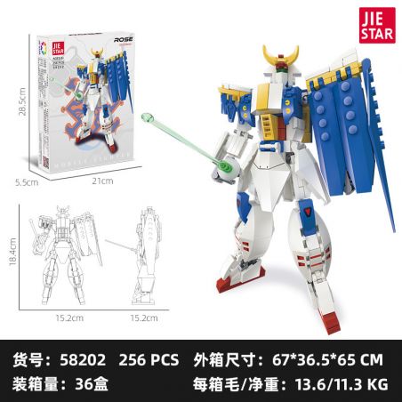 JIESTAR 58202 SAO ĐỔI MỚI GF13-009NF MECH bộ đồ chơi xếp lắp ráp ghép mô hình 256 khối