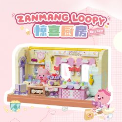 TOP TOY TC3107 3107 ZANMANG LOOPY CUỘC SỐNG ĐÁNG YÊU CĂN BẾP BẤT NGỜ bộ đồ chơi xếp lắp ráp ghép mô hình 380 khối