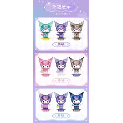 TOP TOY TC3301 3301 KUROMI LOVE STARRY NIGHT MINIFIGURE TÚI MÙ bộ đồ chơi xếp lắp ráp ghép mô hình Collectable Minifigures KUROMI STAR AND MOON Búp Bê Sưu Tầm