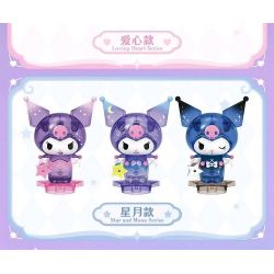 TOP TOY TC3301 3301 KUROMI LOVE STARRY NIGHT MINIFIGURE TÚI MÙ bộ đồ chơi xếp lắp ráp ghép mô hình Collectable Minifigures KUROMI STAR AND MOON Búp Bê Sưu Tầm
