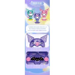 TOP TOY TC3301 3301 KUROMI LOVE STARRY NIGHT MINIFIGURE TÚI MÙ bộ đồ chơi xếp lắp ráp ghép mô hình Collectable Minifigures KUROMI STAR AND MOON Búp Bê Sưu Tầm