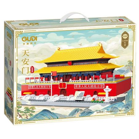 GUDI 51105 QUẢNG TRƯỜNG THIÊN AN MÔN bộ đồ chơi xếp lắp ráp ghép mô hình Creator Sáng Tạo 1128 khối