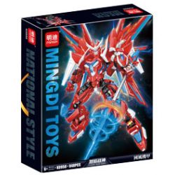 MINGDI LEIBAO K0950 0950 PHONG CÁCH QUỐC GIA MECHA NGỌN LỬA THẦN CHIẾN TRANH bộ đồ chơi xếp lắp ráp ghép mô hình MECH NATIONAL STYLE 848 khối