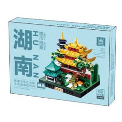 WANGE LIGAO DR.LUCK 3101 TOÀN CẢNH THÀNH PHỐ HỒ NAM bộ đồ chơi xếp lắp ráp ghép mô hình Architecture CITY MICROCOSM Công Trình Kiến Trúc 337 khối