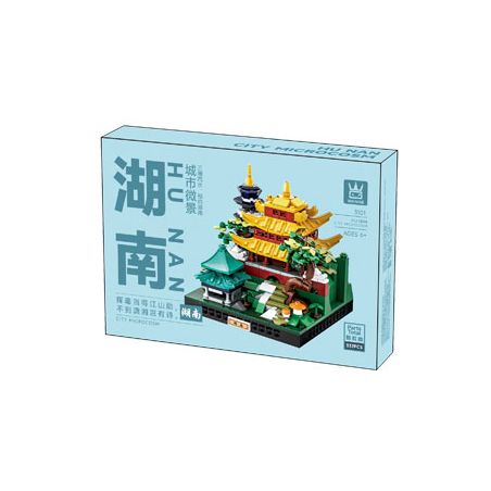 WANGE LIGAO DR.LUCK 3101 TOÀN CẢNH THÀNH PHỐ HỒ NAM bộ đồ chơi xếp lắp ráp ghép mô hình Architecture CITY MICROCOSM Công Trình Kiến Trúc 337 khối