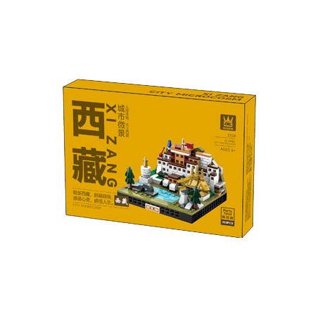 WANGE LIGAO DR.LUCK 3104 PHONG CẢNH VI MÔ ĐÔ THỊ TÂY TẠNG bộ đồ chơi xếp lắp ráp ghép mô hình Architecture CITY MICROCOSM Công Trình Kiến Trúc 250 khối