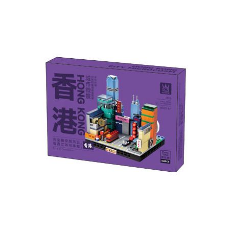 WANGE LIGAO DR.LUCK 3106 TOÀN CẢNH THÀNH PHỐ HỒNG KÔNG bộ đồ chơi xếp lắp ráp ghép mô hình Architecture CITY MICROCOSM Công Trình Kiến Trúc 362 khối