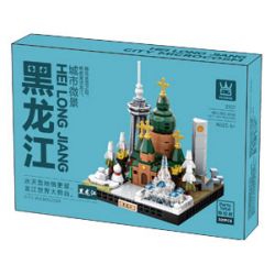 WANGE LIGAO DR.LUCK 3107 PHONG CẢNH VI MÔ ĐÔ THỊ HEILONGIANG bộ đồ chơi xếp lắp ráp ghép mô hình Architecture CITY MICROCOSM Công Trình Kiến Trúc 301 khối