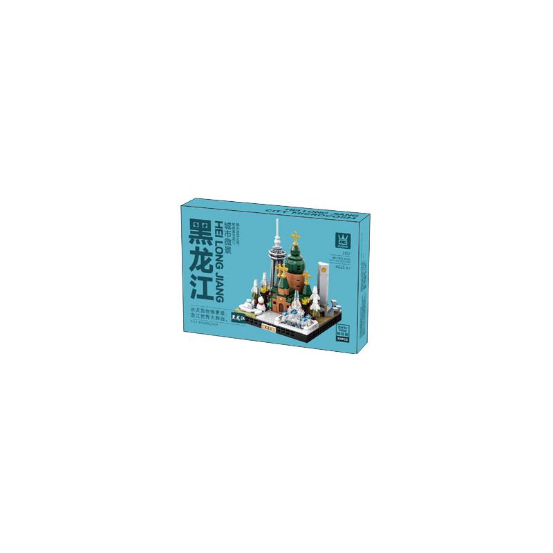 WANGE LIGAO DR.LUCK 3107 PHONG CẢNH VI MÔ ĐÔ THỊ HEILONGIANG bộ đồ chơi xếp lắp ráp ghép mô hình Architecture CITY MICROCOSM Công Trình Kiến Trúc 301 khối