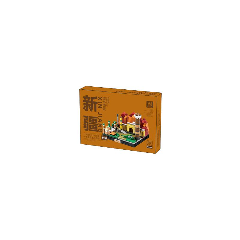 WANGE LIGAO DR.LUCK 3109 PHONG CẢNH VI MÔ ĐÔ THỊ TÂN CƯƠNG bộ đồ chơi xếp lắp ráp ghép mô hình Architecture CITY MICROCOSM Công Trình Kiến Trúc 209 khối