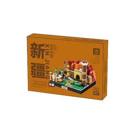 WANGE LIGAO DR.LUCK 3109 PHONG CẢNH VI MÔ ĐÔ THỊ TÂN CƯƠNG bộ đồ chơi xếp lắp ráp ghép mô hình Architecture CITY MICROCOSM Công Trình Kiến Trúc 209 khối