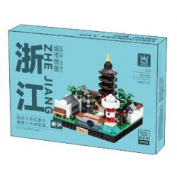 WANGE LIGAO DR.LUCK 3111 KHUNG CẢNH VI MÔ ĐÔ THỊ CHIẾT GIANG bộ đồ chơi xếp lắp ráp ghép mô hình Architecture CITY MICROCOSM Công Trình Kiến Trúc 321 khối