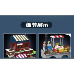 MouldKing 10110 Mould King 10110 BẾN TÀU ĐÁNH CÁ bộ đồ chơi xếp lắp ráp ghép mô hình Creator FISHING BOAT DOCK Sáng Tạo 800 khối