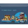 MouldKing 10110 Mould King 10110 BẾN TÀU ĐÁNH CÁ bộ đồ chơi xếp lắp ráp ghép mô hình Creator FISHING BOAT DOCK Sáng Tạo 800 khối