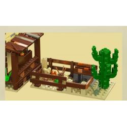 MouldKing 24072 Mould King 24072 MIỀN TÂY HOANG DÃ QUÁN BAR bộ đồ chơi xếp lắp ráp ghép mô hình Western WILD WEST SALOOM Trung Cổ 800 khối