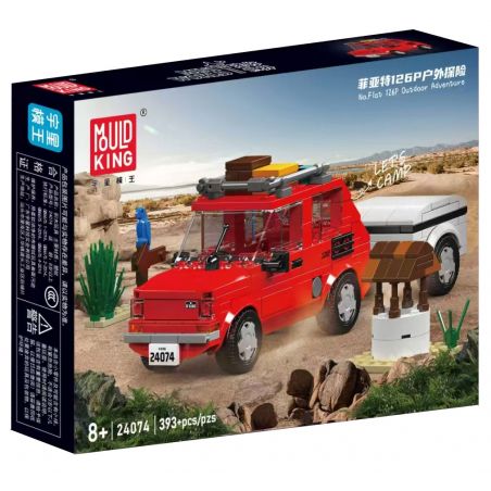 MouldKing 24074 Mould King 24074 CUỘC PHIÊU LƯU NGOÀI TRỜI FIAT 126P bộ đồ chơi xếp lắp ráp ghép mô hình City FIAT 126P OUTDOOR ADVENTURE Thành Phố 393 khối