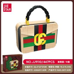 JIESTAR JJ9110 9110 CÁI TÚI bộ đồ chơi xếp lắp ráp ghép mô hình 447 khối