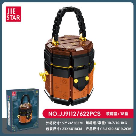 JIESTAR JJ9112 9112 CÁI TÚI bộ đồ chơi xếp lắp ráp ghép mô hình 622 khối