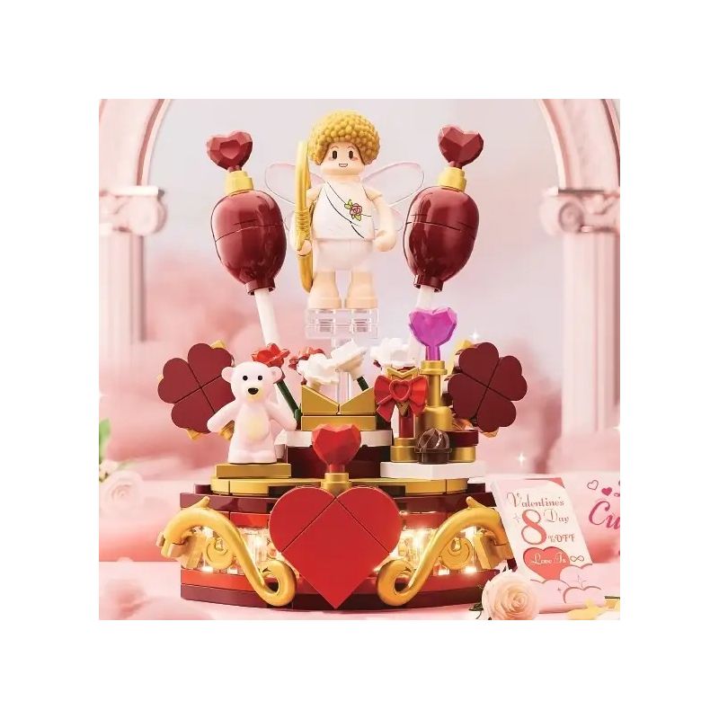 LUMIBRICKS FUNWHOLE F9064 9064 HỘP QUÀ CUPID bộ đồ chơi xếp lắp ráp ghép mô hình Military Army CUPID'S GIFT BOX Quân Sự Bộ Đội