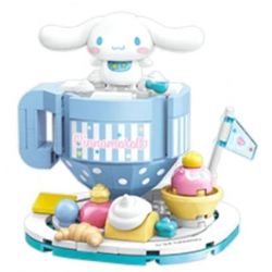 KEEPPLEY K20861 20861 TRƯỜNG THỰC PHẨM SANRIO TRÁI TIM ẤM ÁP -ĐỒ UỐNG LỚN bộ đồ chơi xếp lắp ráp ghép mô hình