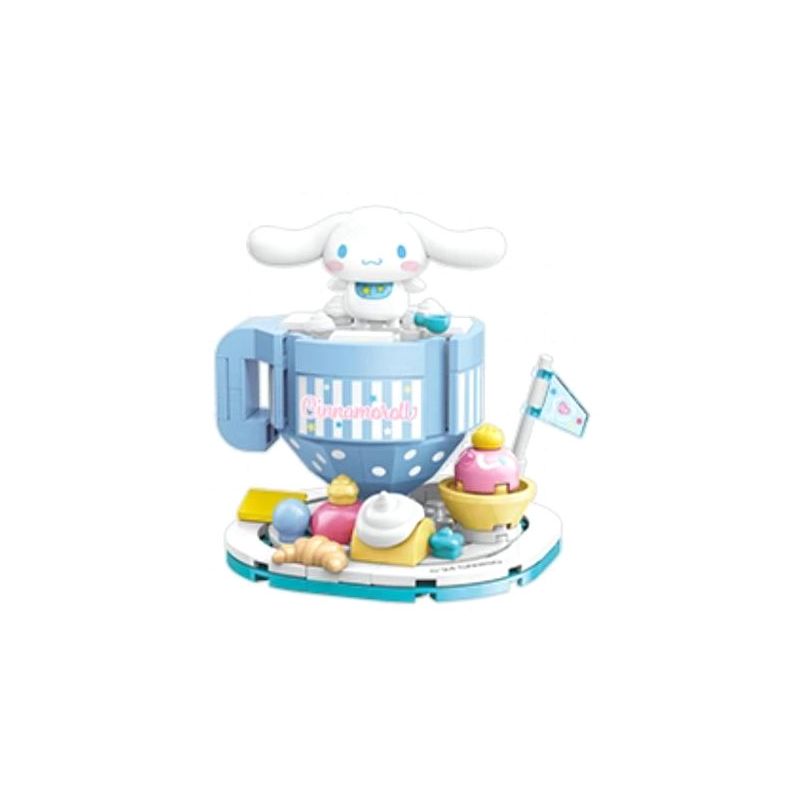 KEEPPLEY K20861 20861 TRƯỜNG THỰC PHẨM SANRIO TRÁI TIM ẤM ÁP -ĐỒ UỐNG LỚN bộ đồ chơi xếp lắp ráp ghép mô hình
