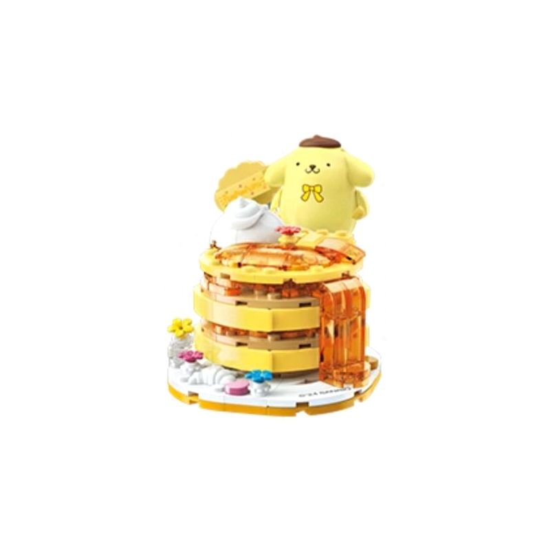 KEEPPLEY K20862 20862 SANRIO FOODIST CHÓ BÁNH NƯỚNG XỐP CHUỐI bộ đồ chơi xếp lắp ráp ghép mô hình