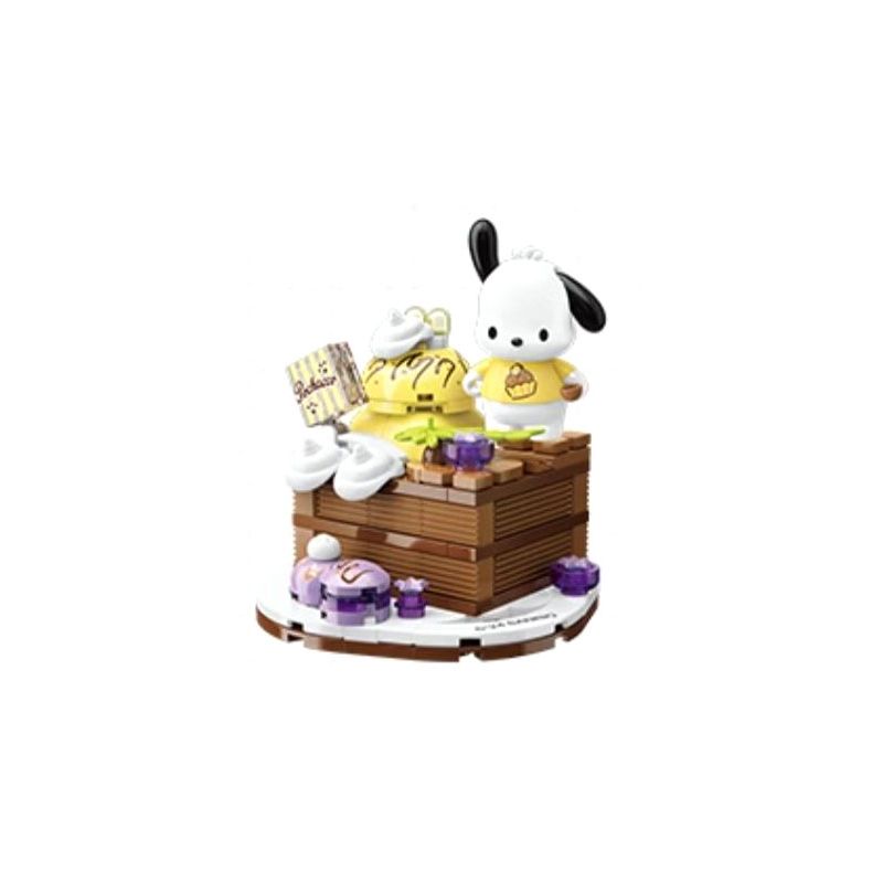 KEEPPLEY K20864 20864 SANRIO GOURMET PIE BÁNH SÔ CÔ LA PACHA DOG bộ đồ chơi xếp lắp ráp ghép mô hình