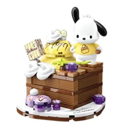 KEEPPLEY K20864 20864 SANRIO GOURMET PIE BÁNH SÔ CÔ LA PACHA DOG bộ đồ chơi xếp lắp ráp ghép mô hình