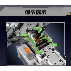 MouldKing 10201 Mould King 10201 BUG ĐỘNG CƠ VÀ HỘP SỐ SIÊU XE W16 bộ đồ chơi xếp lắp ráp ghép mô hình Technic BUG SUPERCAR W16 ENGINE + TRANSMISSION Kỹ Thuật Công Nghệ Cao Mô Hình Phương Tiện 2024 khối