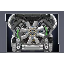 MouldKing 10201 Mould King 10201 BUG ĐỘNG CƠ VÀ HỘP SỐ SIÊU XE W16 bộ đồ chơi xếp lắp ráp ghép mô hình Technic BUG SUPERCAR W16 ENGINE + TRANSMISSION Kỹ Thuật Công Nghệ Cao Mô Hình Phương Tiện 2024 khối