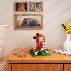 BUILDMOC F-C10116 C10116 10116 FC10116 CHÚA GIÊSU bộ đồ chơi xếp lắp ráp ghép mô hình Brickheadz JESUS Nhân Vật Đầu To 324 khối