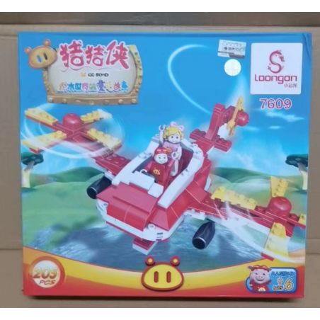 LOONGAN 7609 CON LỢN bộ đồ chơi xếp lắp ráp ghép mô hình Movie & Game GG BOND Phim Và Trò Chơi 205 khối