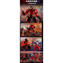 KEEPPLEY 75271 ULTRAMAN DIMENSIONAL MECHA TẬP 1 ZERO bộ đồ chơi xếp lắp ráp ghép mô hình Movie & Game Phim Và Trò Chơi 411 khối
