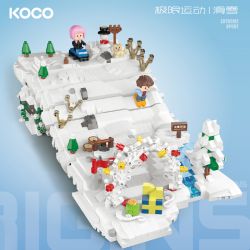 KOCO 04040 TRƯỢT TUYẾT THỂ THAO MẠO HIỂM bộ đồ chơi xếp lắp ráp ghép mô hình 1852 khối