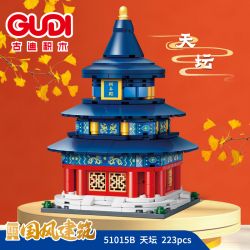 GUDI 51015 4 PHONG CÁCH KIẾN ​​TRÚC KIỂU TRUNG HOA bộ đồ chơi xếp lắp ráp ghép mô hình Architecture Công Trình Kiến Trúc 935 khối